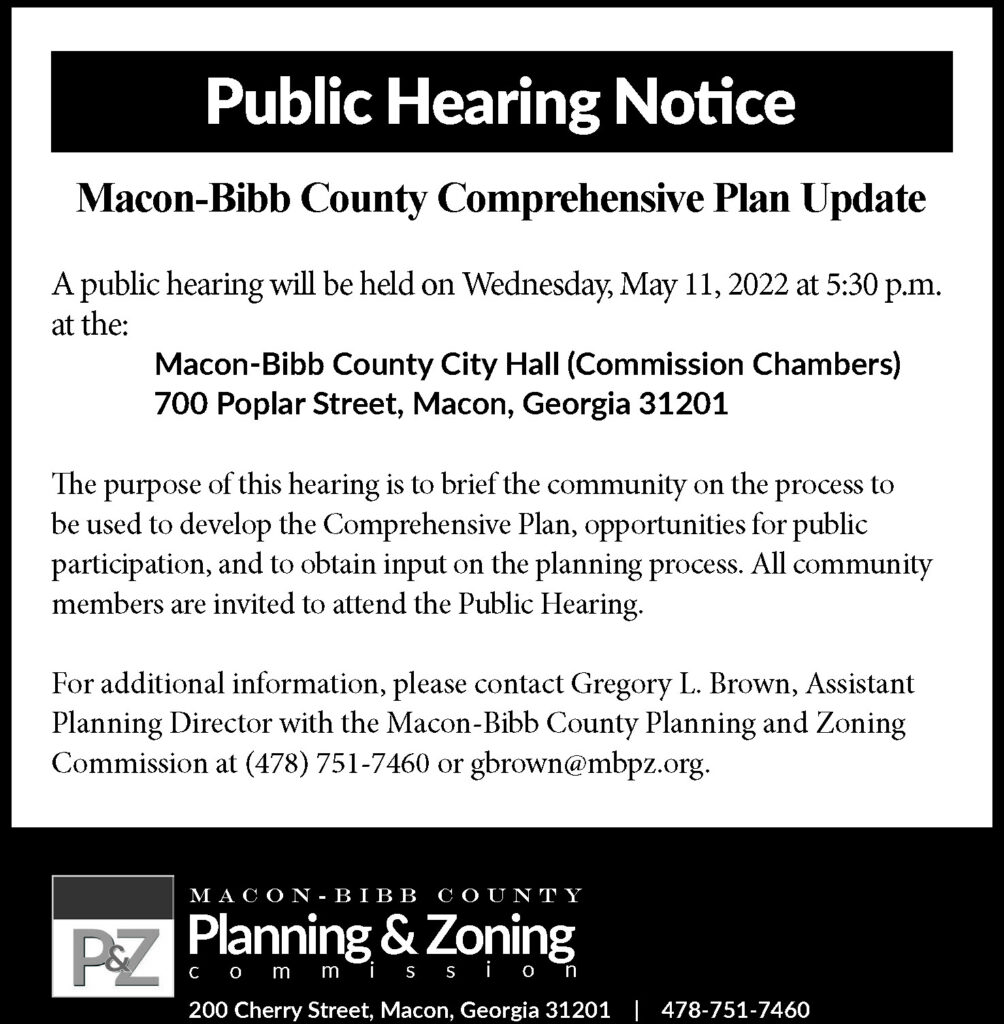 Macon-Bibb County Comprehensive Plan Update graphic